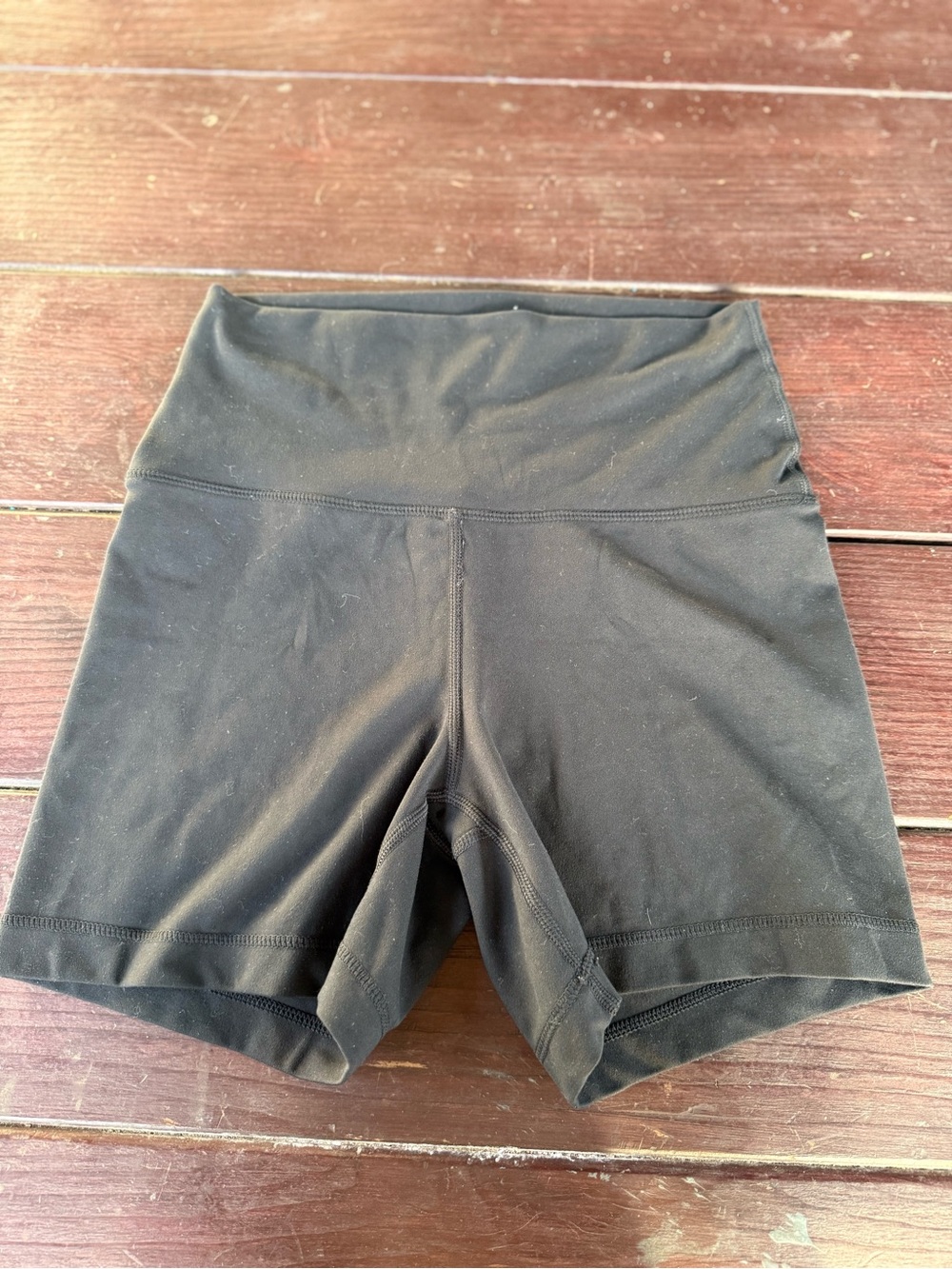 Yogalicious Lux Everyday 5" Athletic Shorts Black Polyester Lycra Yoga Gym Women